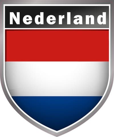 JERMA - NL - Nederland - Embleem Auto Stickers – 5 Stuks – Weer- en Wasstraatbestendig
