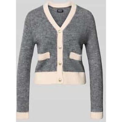 Shaped fit gebreid jack met wol, model 'MAGGIE LIFE'