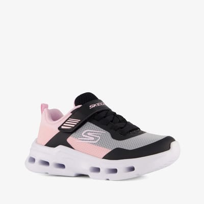 Skechers Glide-Step Drift meisjes sneakers zwart roze - Maat 28 - Extra comfort - Memory Foam