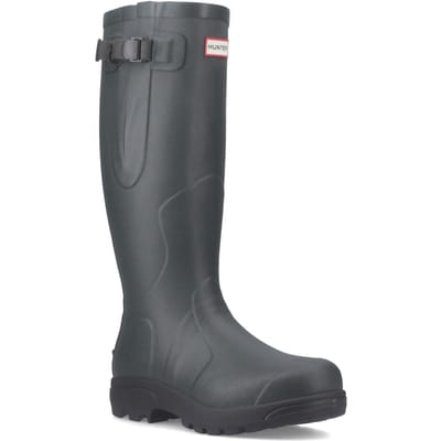 Hunter - Unisex Balmoral MKII Side Adjustable Wellington Boots Black - Maat 37