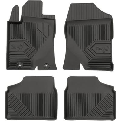 Frogum - Toyota Avensis II T25 2003-2009 - Rubberen automatten No.77 - 4 stuks - TPE - 4 cm Hoge Rand