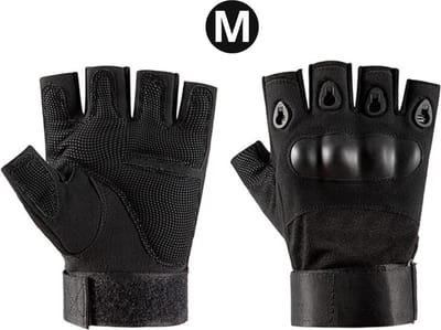 Nivard Airsoft Handschoenen - Tactical - Tactical Gloves - Leger - Tactical Handschoenen Hardknuckle - Paintball - Militaire - Vingerloze - Zwart M