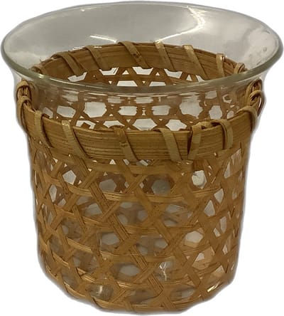 Duni kaars houder hout Diameter 8,5 cm