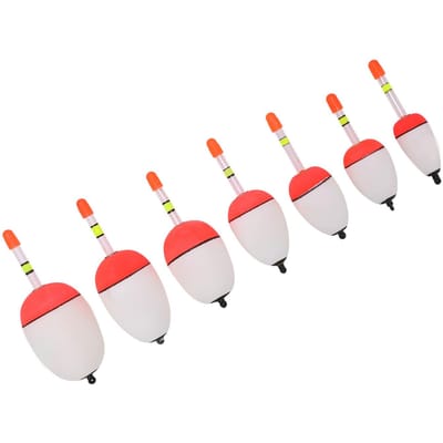 Lot de 7 bouées lumineuses EVA en mousse et plastique pour pêche en mer