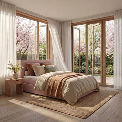 Mörgenn Boxspring Lounge - Pocketvering - Luxe Topper - Roze - 80x200 cm - Inclusief Dekbed en Kussens