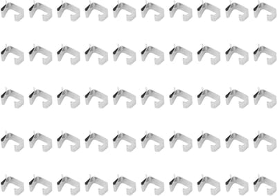 50 Stuks RVS Kerstlicht Haken voor Buiten, Ideaal voor Slinger en Terrasdecoratie, 15.7 x 19.7 Inch