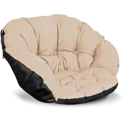 Tuinkussen 122x40 cm voor een stoel, schommel, hangstoel, ooievaarsnest, waterdicht, beige