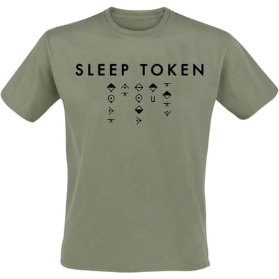 Sleep Token T-shirt - Alphabet 2 - S tot 4XL - voor Mannen - groen