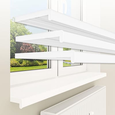Witte kunststof vensterbank 25 x 100 cm tot 3 meter - onderhoudsvriendelijk en op maat