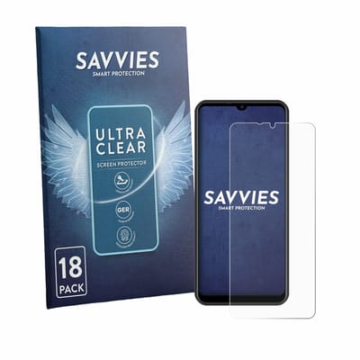 Savvies - Screenprotector voor Invens NOTE TK02 - Folie Beschermfolie transparant 18 Stuks