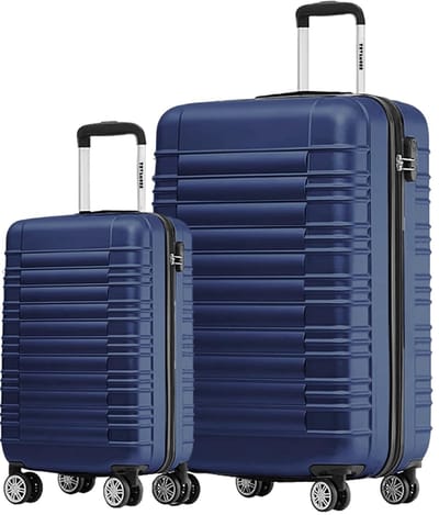 Kofferset - Lichtgewicht Trolley - 2 Delig - Donkerblauw