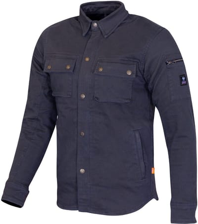 Merlin Brody D3O Donkerblauw Single Layer Motorshirt - Jas