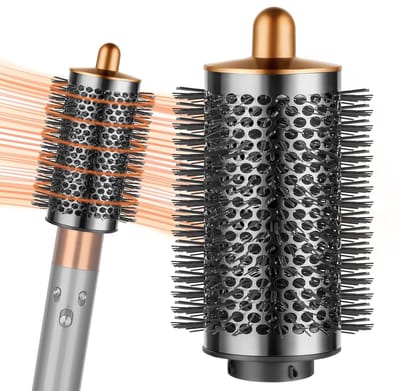 Grote ronde volumeborstel-accessoire geschikt voor Dyson Airwrap - Met lange, fijne haren om het haar vorm en meer volume te geven - Compatibel met HS01/HS05/HS08 - Stylingtool - Opzetstuk
