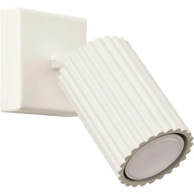 Sollux Lighting Wandlamp Karbon - GU10 - beige - aluminium - 8x8x16cm