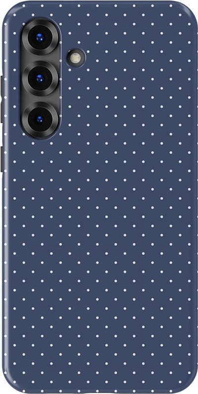 Micro Dots Tough Hoesje Samsung Galaxy S25 Plus | Geschikt Voor Mag | Stippen Motief Backcover Samsung Galaxy S25 Plus Indigo Spark