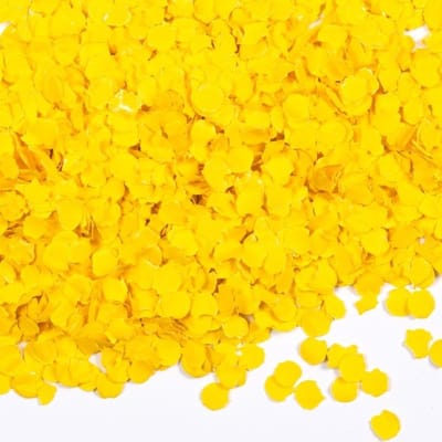 100 gram Confetti Geel rond papier - Feest Party Feestje Verjaardag Decoratie