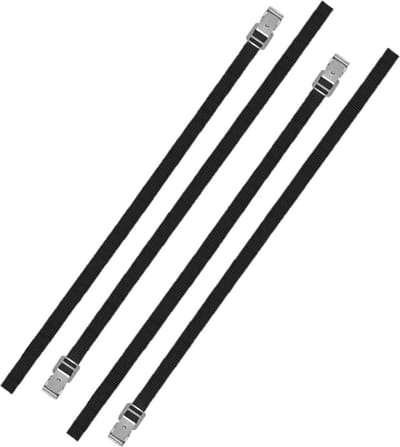 Proplus caravan/camper fietsen spanbanden/sjorbanden/bindriemen - 4x stuks - 200 cm - Auto/caravan/camper fiets accessoires