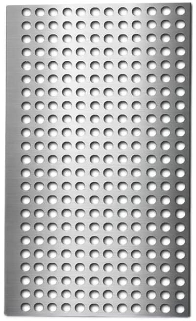 Geperforeerde Plaat - Roestvrijstaal Net - Veiligheid Balkon - Roestvrij 304 Staal - 60x120 cm - Zilver