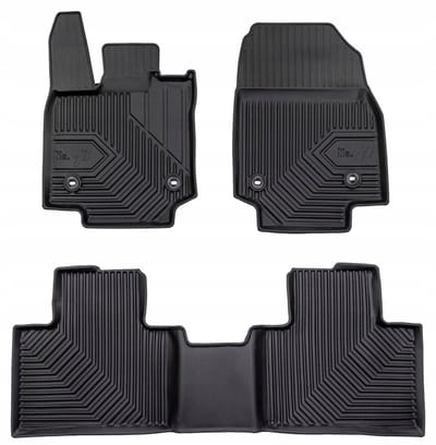 Premium Rubberen Mattenset No.77 - Geschikt voor Lexus RX V (Gala/AL30) vanaf 2022 - Perfecte Pasvorm - TPE Elastomeer - Zwart - FROGUM