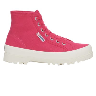 Superga Dames/Dames 2341 Cotu Alpina Hoge Tops (Fuchsia Roze/Avorio)