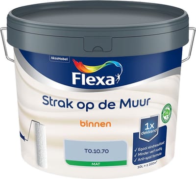 Flexa - Strak Op De Muur Binnen Mat - T0.10.70 - Mengverf - 10 L