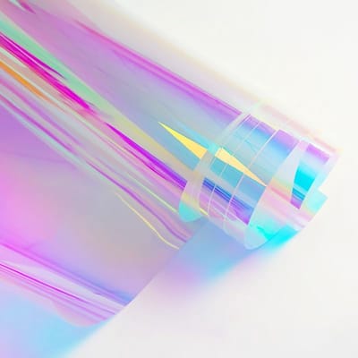 longziming -Holografische raamfolie - Dichroïsche raamfolie - Regenboogeffect - PET-materiaal - Absorbeert UV-stralen en warmte, waterdicht