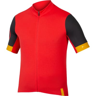 Endura Fs260 Korte Mouw Wielertrui Rood S Man