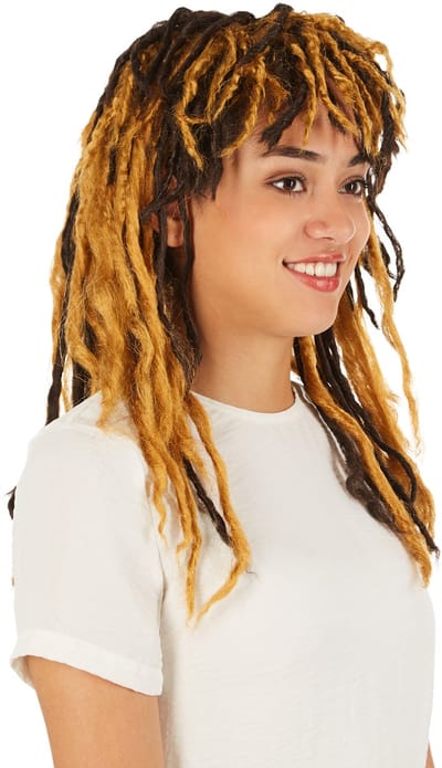 dressforfun - Vrouwenpruik neanderthalervrouw - verkleedkleding kostuum halloween verkleden feestkleding carnavalskleding carnaval feestkledij partykleding - 301119