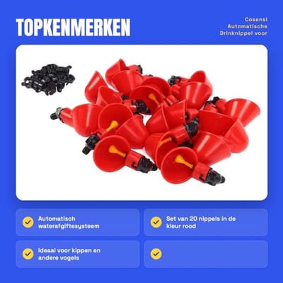 Set van 20 - Dailygoods- Drinknippel Automatisch Systeem