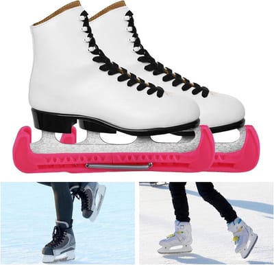 Hockeyschaats Beschermers, Duurzame en Sterke Schaatsblad Beschermers voor IJs- en Ski Sporten, Roze