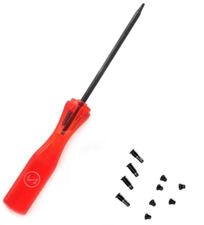 Set van 10 vervangende onderhuis schroeven en 1 5-punts pentalobe schroevendraaier voor MacBook Air 13" A1932 A2179 A2337 M1 (grijs) - Laptopaccessoires, reparatiekit, schroevenetset