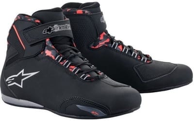 Alpinestars Sektor waterdicht Shoe Zwart Donker Grijs Rood Fluo - Laars