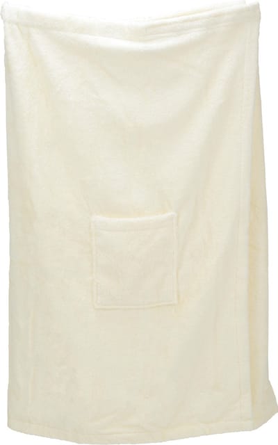 ARTG Towelzz® - Sauna Kilt - Dames - met Klittenband - Crème - Ivory ( borstomvang tot 140 cm)