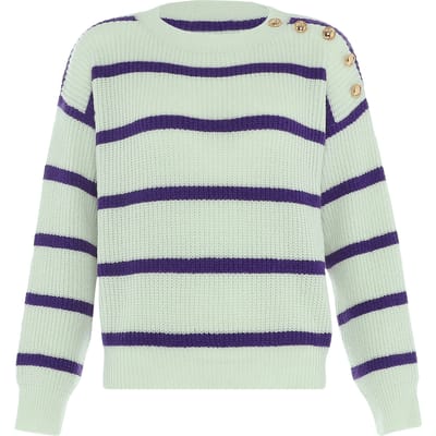 Faina Jumper Dames GEBROKEN WIT PAARS