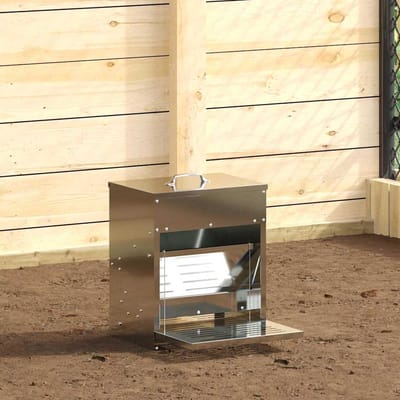 vidaXL - Kip - trekvoeder - Zilver - 33 - x - 42 - x - 40 - cm - 10 - kg - Gegevens - staal