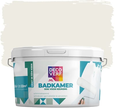 Decoverf badkamerverf 2.5L gebroken wit 9010