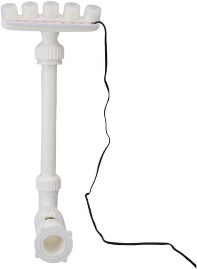 Dailygoods- Fontein Zonne-energie LED RGB Waterval - Fonteinpomp - Afstandsbediening - Zwembad - Plastic - 34x19x18cm - Zwembadfontein