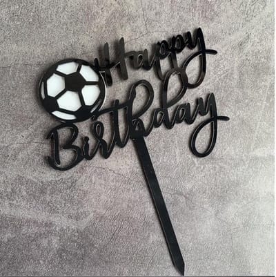 Akyol - Voetbal Taarttopper - Happy Birthday Taart Topper - Taart topper - Cake topper - Happy birthday - Verjaardagstaart topper - Verjaardag