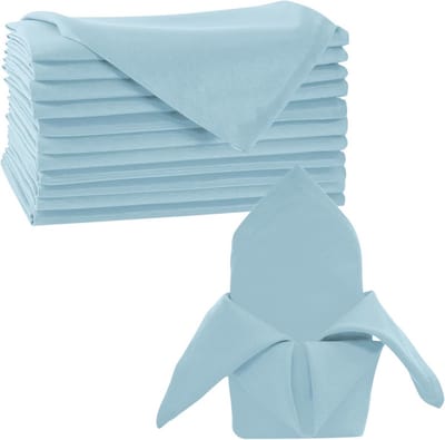 50x50 cm Stoffen Servetten Stoffig Blauw - Herbruikbaar Polyester voor Diner, Bruiloft en Restaurant