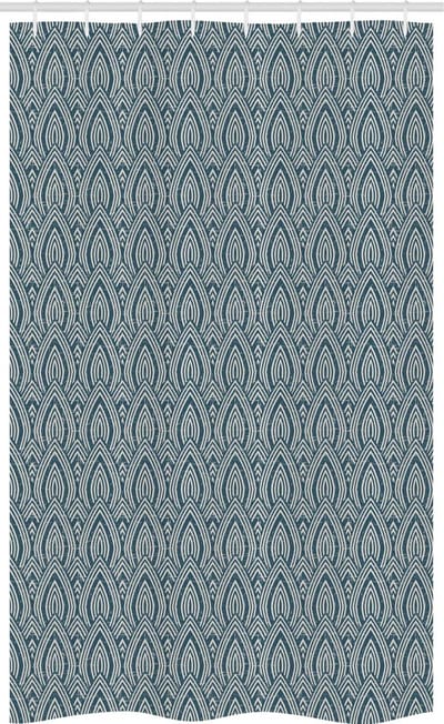 ABAKUHAUS douchegordijn – geometrische grafiek – 120x180 – donker teal