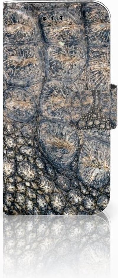Samsung Galaxy A3 2017 Telefoonhoesje met Pasjes Krokodillenprint