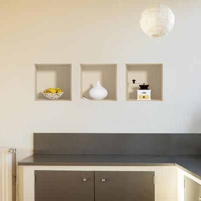 Sticker met 3D-effect, vintage keukendecoratie, 40 x 120 cm