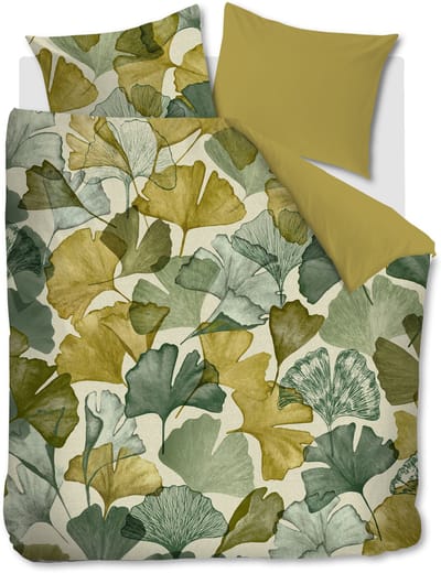Beddinghouse Suma dekbedovertrek - Tweepersoons - 200 x 200/220 cm - Groen