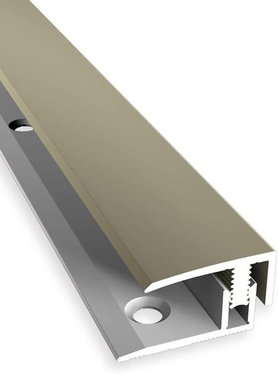 Overgangsprofiel Vloeren - Afwerkprofiel Laminaat - Vloer Egaliseren - Aluminium Kwaliteit - 21 mm Breed - Zandkleur