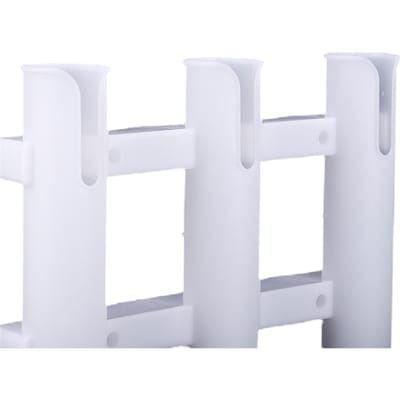 Support Mural pour Canne à Pêche Support 3 Canne Tube Plastique Râteliers pour Canne à Pêche de Bateau Noir Porte-Canne à Pêche blanc