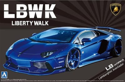 Aoshima Modelbouwpakket Auto - 05991 LB Works Lamborghini Aventador Ver. 2 Plastic - 1:24 - Modelbouw