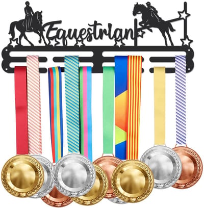 Dailygoods - Dailygoody - Paardensport Medaille Hanger - Medaille Display Rack - Muur Opknoping - Sport Awards Houder - Perfect voor Atleten - Capaciteit Ongeveer