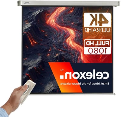 celexon gemotoriseerde thuisbioscoop- en presentatie-beamer-canvas wand- of plafondmontage elektrische canvas Motor Professional - 220 x 220 cm - 1:1
