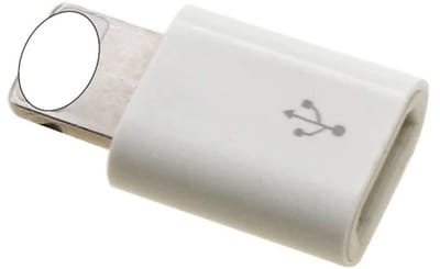 DrPhone VoltSync M2L - Micro USB Vrouwelijk Naar Lightning Mannelijk Adapter – Micro USB Input - Wit