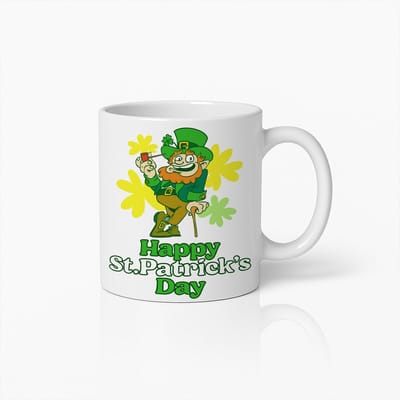 Vrolijke St. Patrick’s Day Mok 330ml – Grappige Leprechaun Koffiebeker voor Iers Feest – Perfect Cadeau voor St. Patrick’s Dag Viering